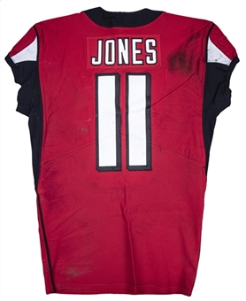 2018 Julio Jones Game Used Atlanta Falcons Home Jersey Photo Matched To 1/6/2018 - NFC Wild Card Game (Falcons COA & Resolution Photomatching)